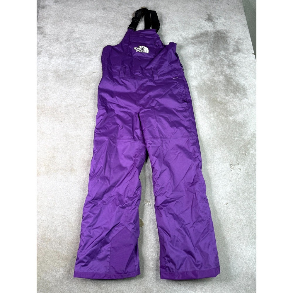 The North Face DryVent Ski Snow Overalls Bibs Youth Large 14/16 Purple EZ Grow